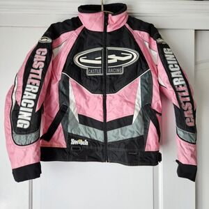 Castle X Racing Jacket Women's Medium Pink Black Snowmobile Jacket Switch